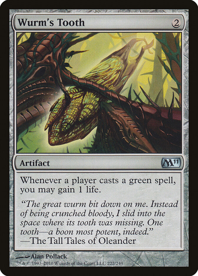 Wurm's Tooth 222 - Magic 2011 MTG card