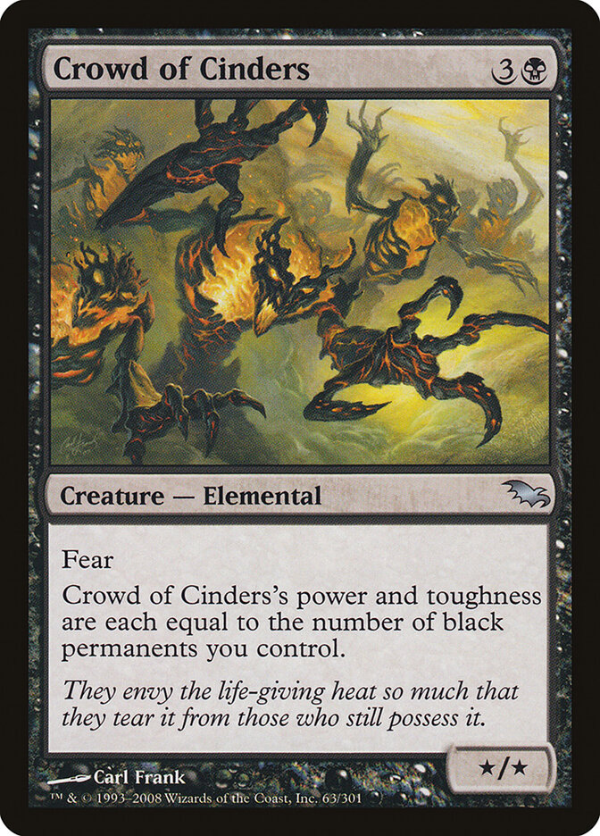 Crowd of Cinders 63 - Shadowmoor MTG card