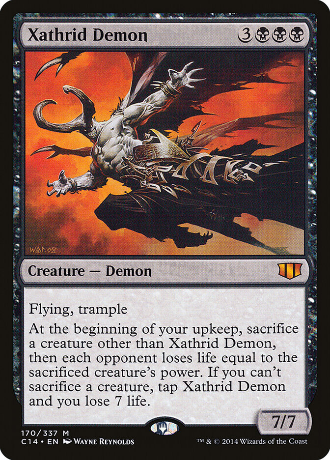 Xathrid Demon 170 - Commander 2014 MTG card