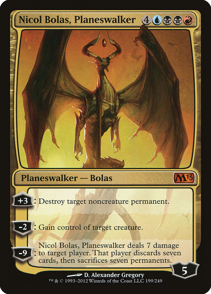 Nicol Bolas, Planeswalker 199 - Magic 2013 MTG card