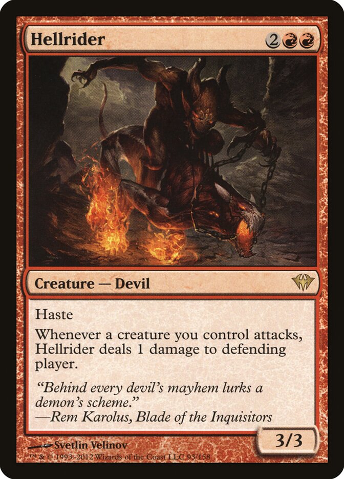 Hellrider 93 - Dark Ascension MTG card
