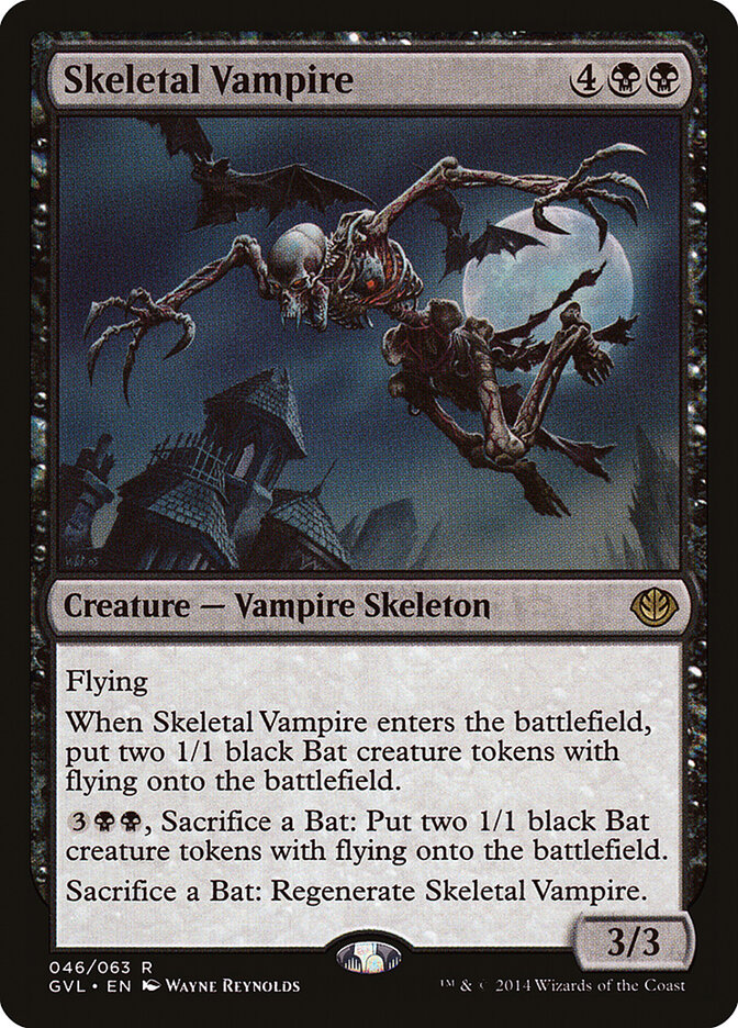 Skeletal Vampire 46 - Duel Decks Anthology: Garruk vs. Liliana MTG card