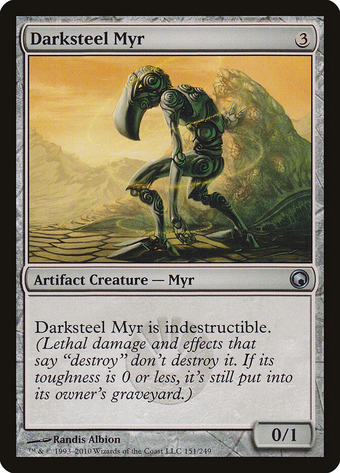 Darksteel Myr 151 - Scars of Mirrodin MTG card