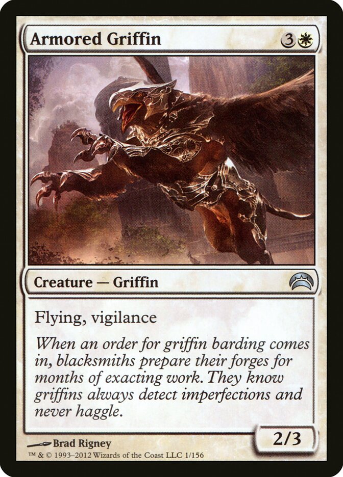 Armored Griffin 1 - Planechase 2012 MTG card