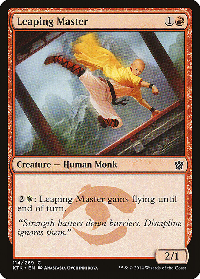 Leaping Master 114 - Khans of Tarkir MTG card