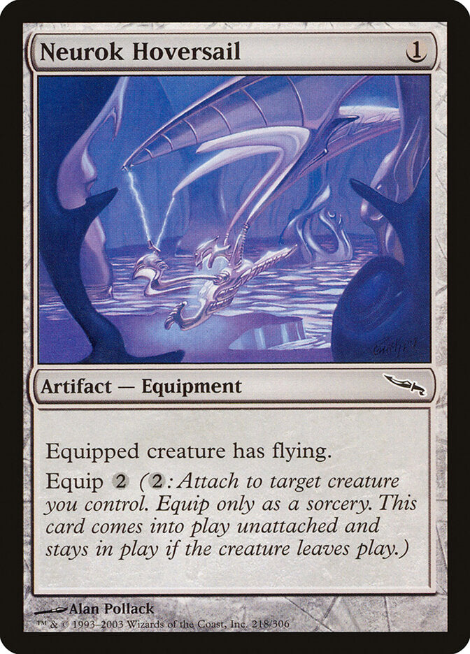 Neurok Hoversail 218 - Mirrodin MTG card