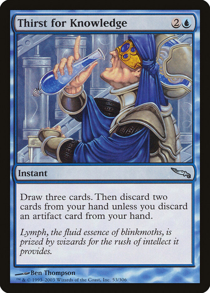 Thirst for Knowledge 53 - Mirrodin MTG card
