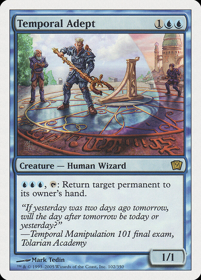 Temporal Adept 102 - Ninth Edition MTG card