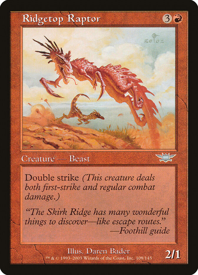 Ridgetop Raptor 108 - Legions MTG card