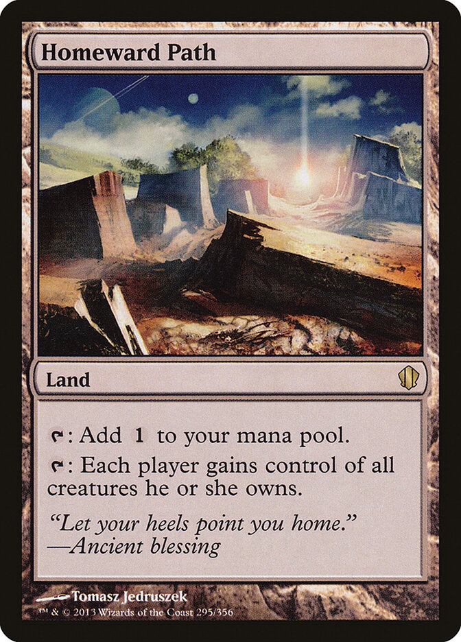 Homeward Path 295 - Commander 2013 MTG card