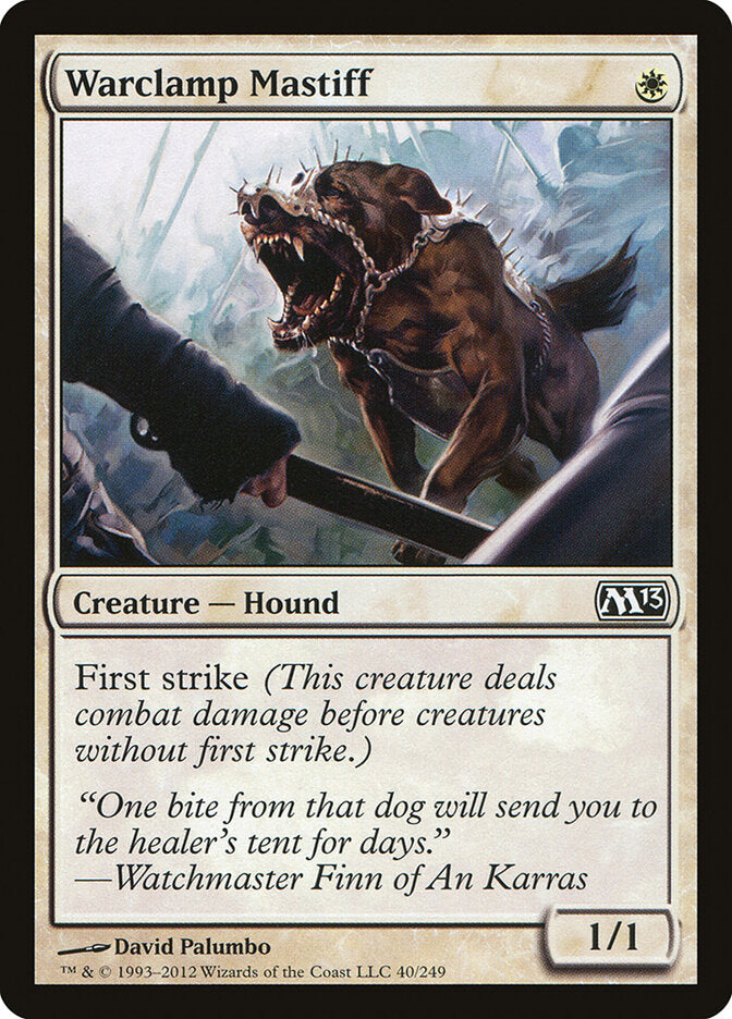 Warclamp Mastiff 40 - Magic 2013 MTG card