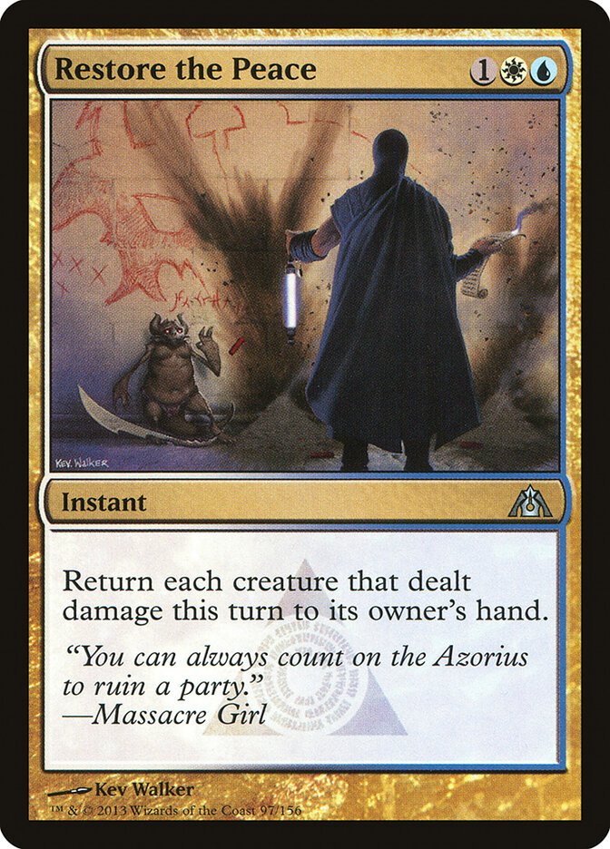 Restore the Peace 97 - Dragon's Maze MTG card