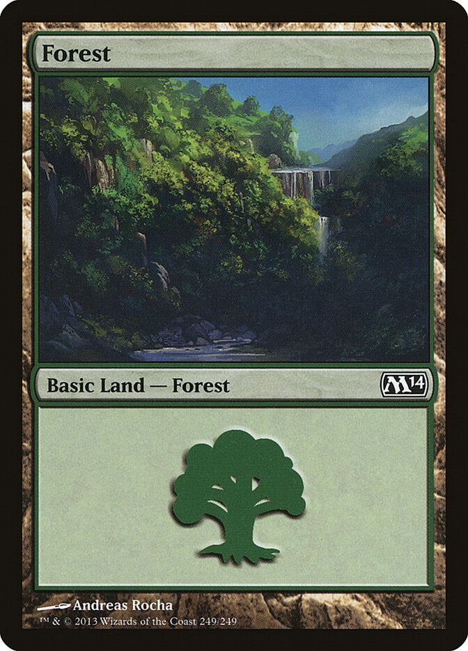 Forest 249 - Magic 2014 MTG card