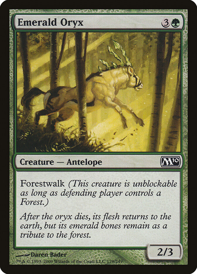Emerald Oryx 179 - Magic 2010 MTG card