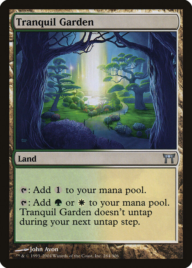 Tranquil Garden 284 - Champions of Kamigawa MTG card