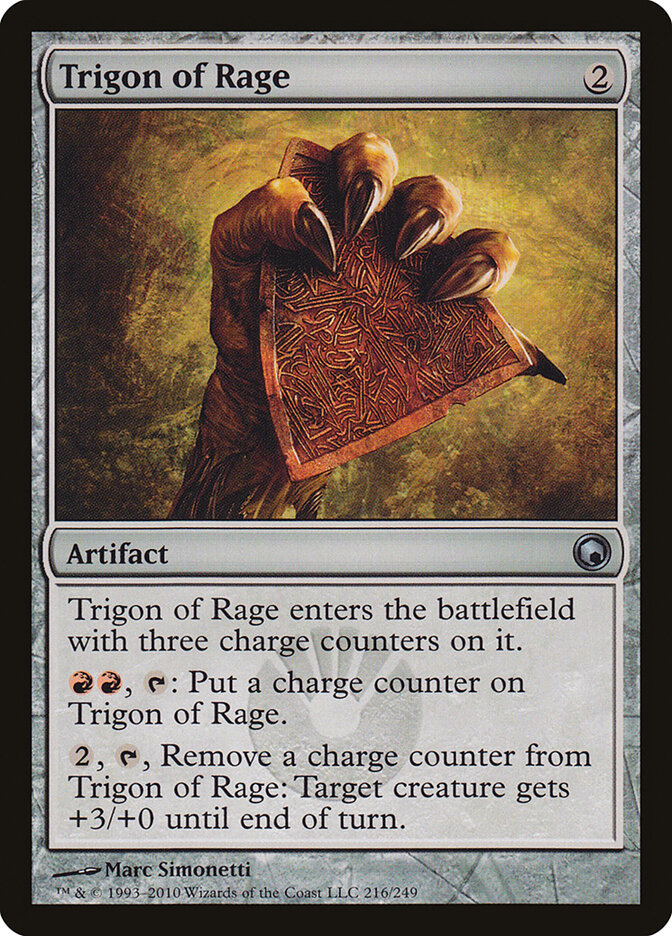 Trigon of Rage 216 - Scars of Mirrodin MTG card