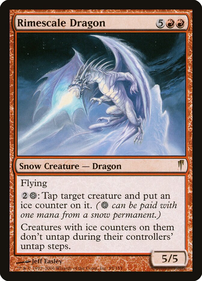 Rimescale Dragon 95 - Coldsnap MTG card