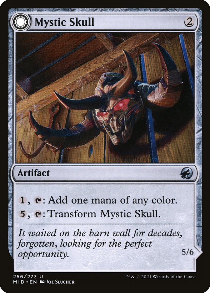 Mystic Skull // Mystic Monstrosity 256 - Innistrad: Midnight Hunt MTG card