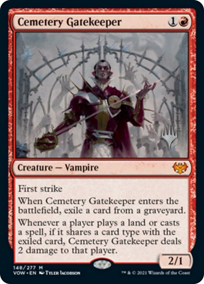 Cemetery Gatekeeper 148p - Innistrad: Crimson Vow Promos MTG card