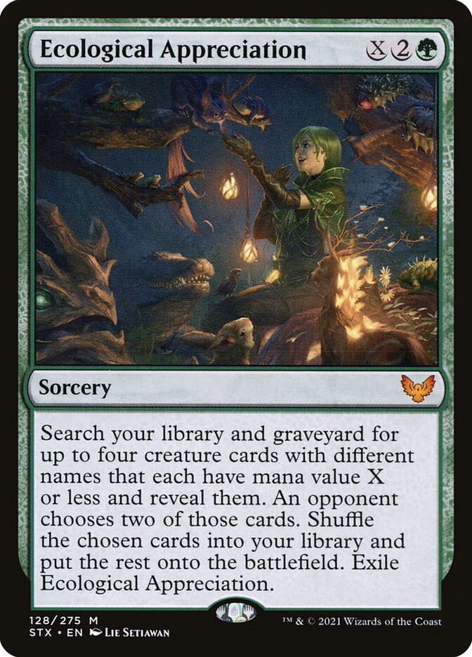 Ecological Appreciation 128 - Strixhaven: School of Mages MTG card