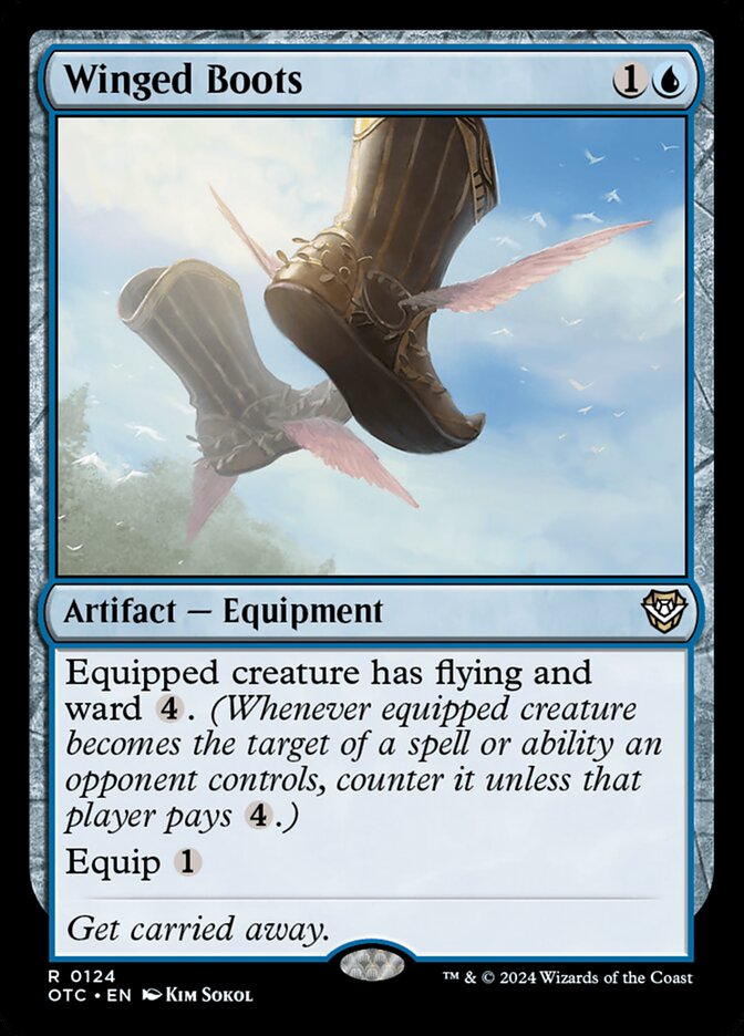 Winged Boots 124 - Outlaws of Thunder Junction Commander MTG card