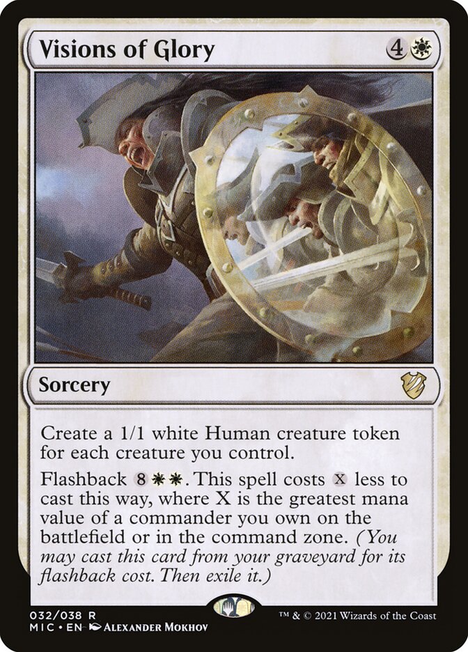 Visions of Glory 32 - Midnight Hunt Commander MTG card