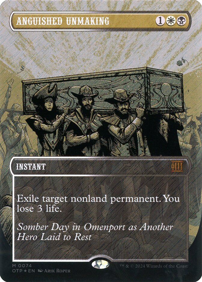 Anguished Unmaking 74 - Breaking News MTG card