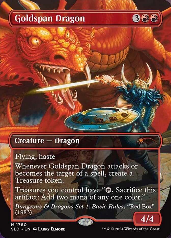 Goldspan Dragon 1780 - Secret Lair Drop MTG card
