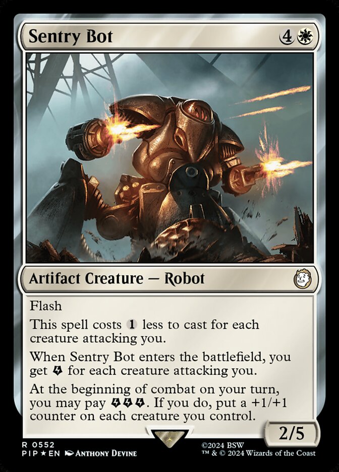 Sentry Bot 552 - Fallout MTG card