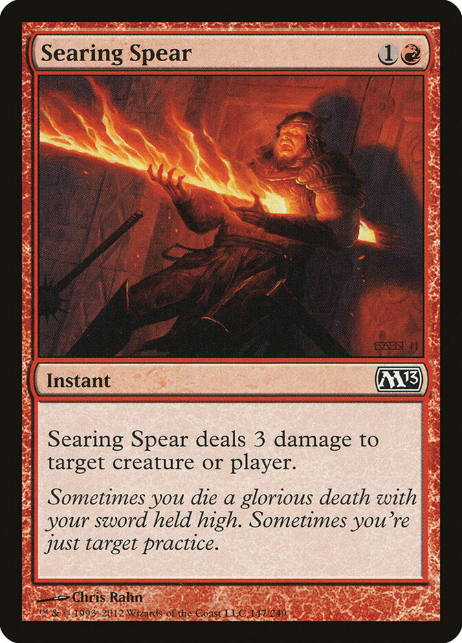 Searing Spear 147 - Magic 2013 MTG card