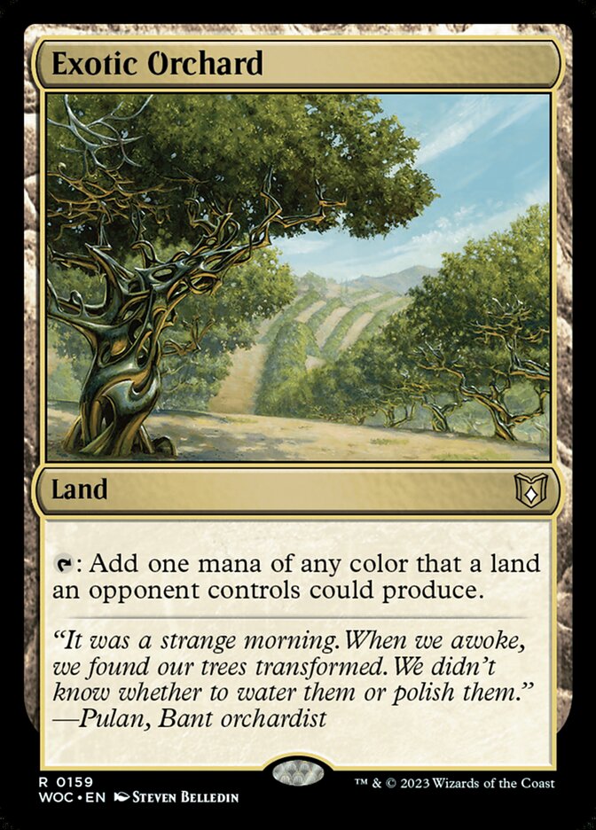Exotic Orchard 159 - Wilds of Eldraine Commander MTG card