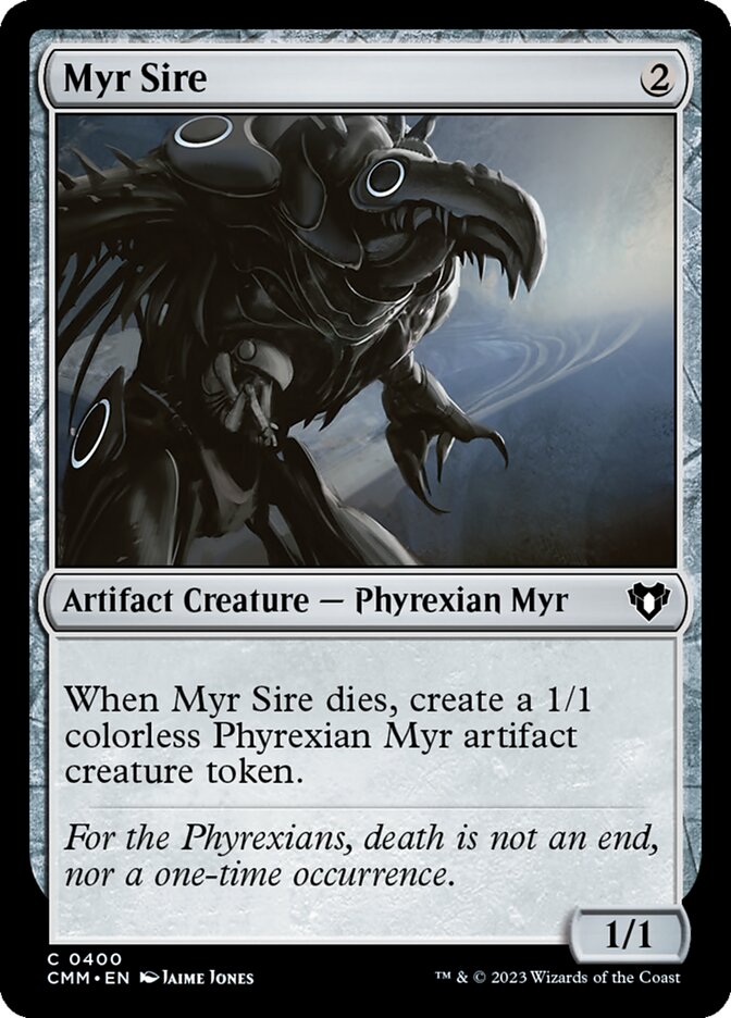 Myr Sire 400 - Commander Masters MTG card