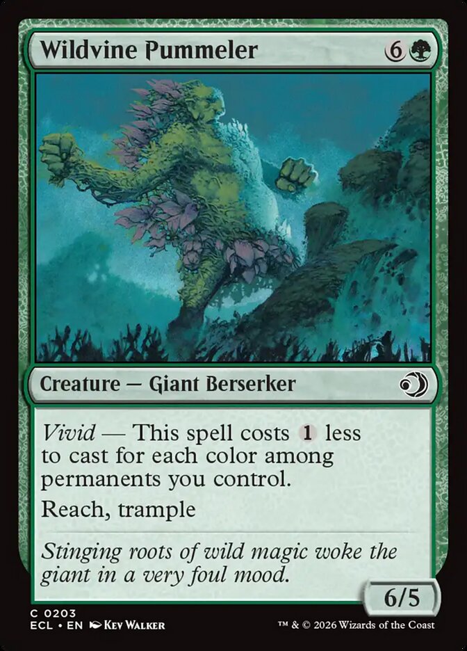 Wildvine Pummeler 203 - Lorwyn Eclipsed MTG card