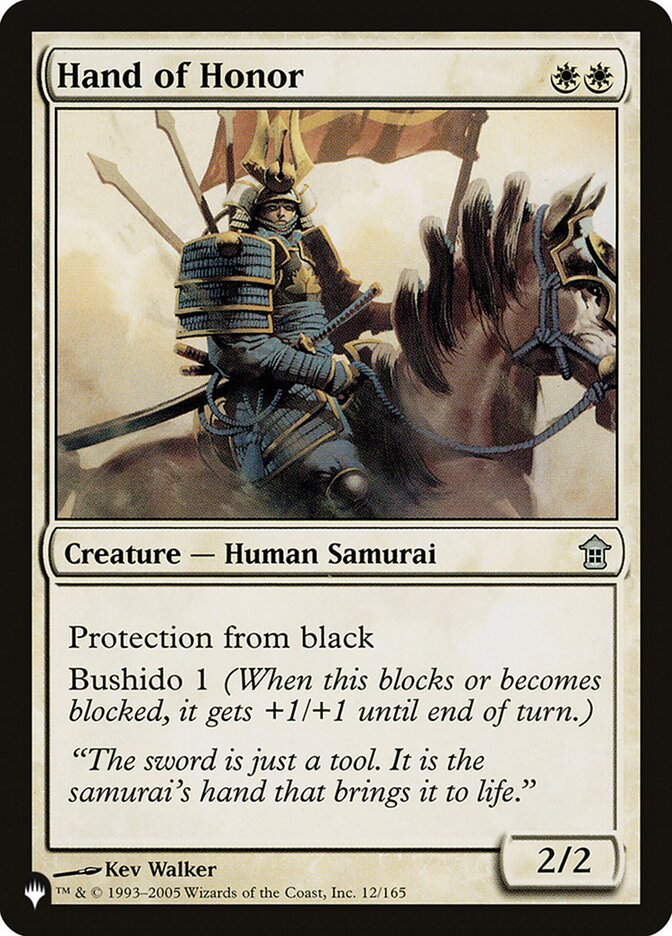 Hand of Honor SOK-12 - The List MTG card