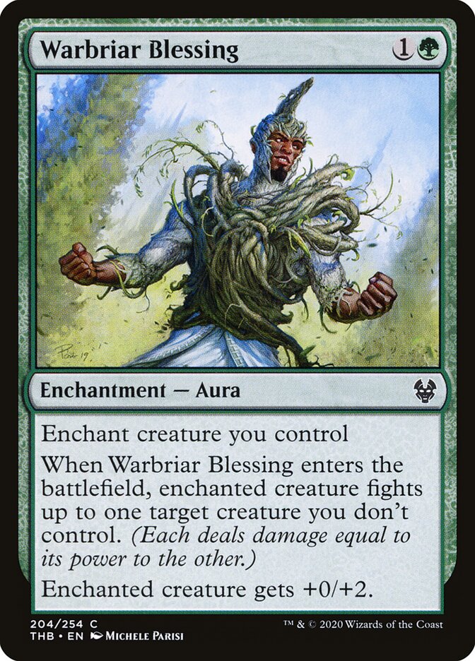 Warbriar Blessing 204 - Theros Beyond Death MTG card