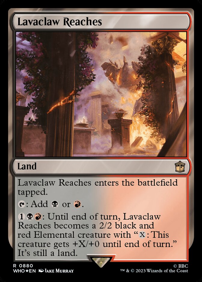 Lavaclaw Reaches 880 - Doctor Who MTG card