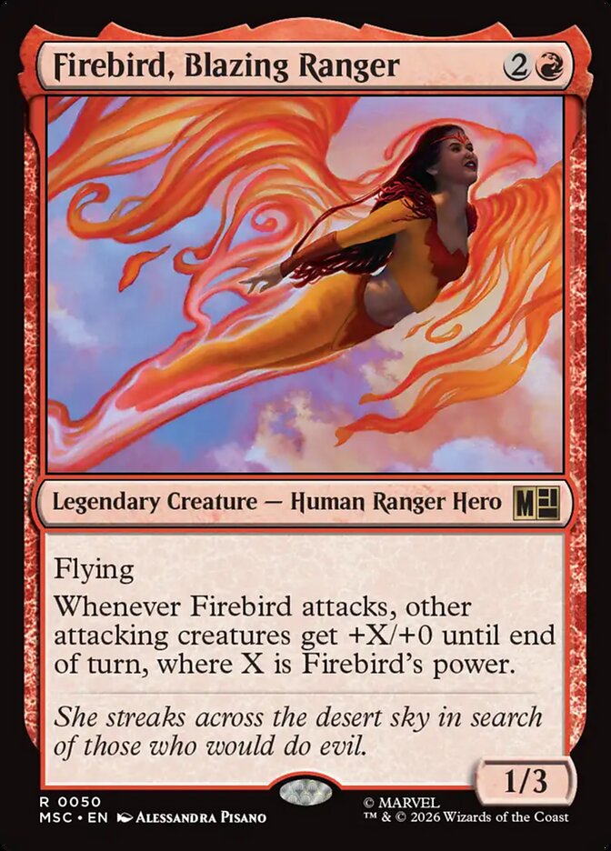Firebird, Blazing Ranger 50 - Marvel Super Heroes Commander MTG card