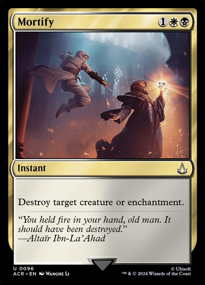 Mortify 96 - Assassin's Creed MTG card