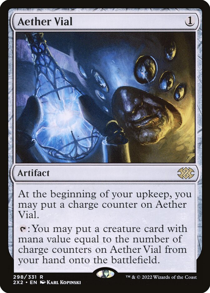 Aether Vial 298 - Double Masters 2022 MTG card