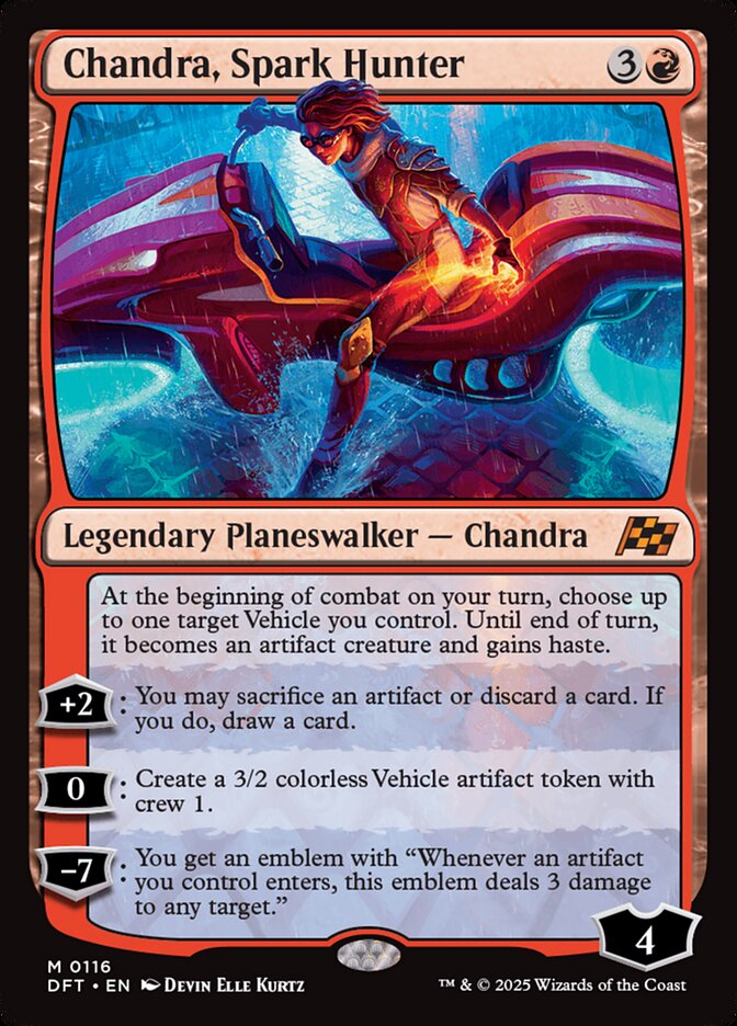 Chandra, Spark Hunter 116 - Aetherdrift MTG card