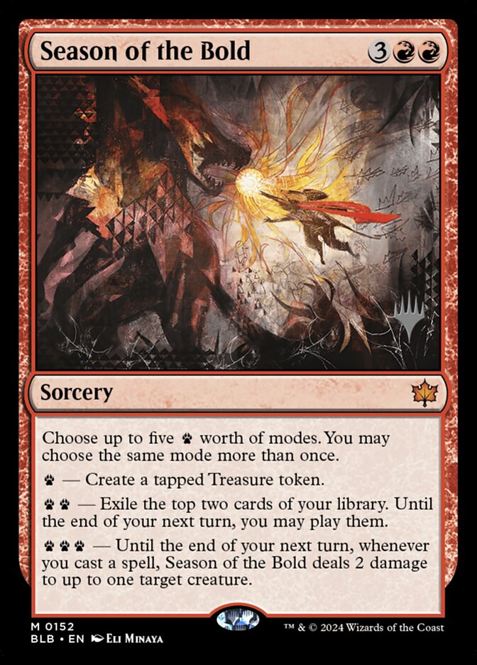 Season of the Bold 152p - Bloomburrow Promos MTG card