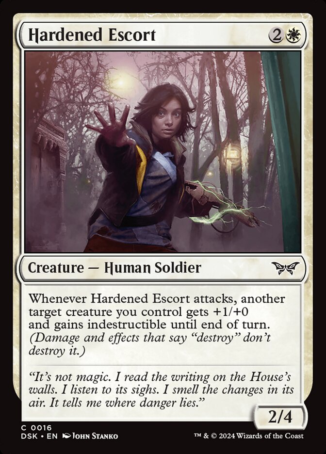 Hardened Escort 16 - Duskmourn: House of Horror MTG card