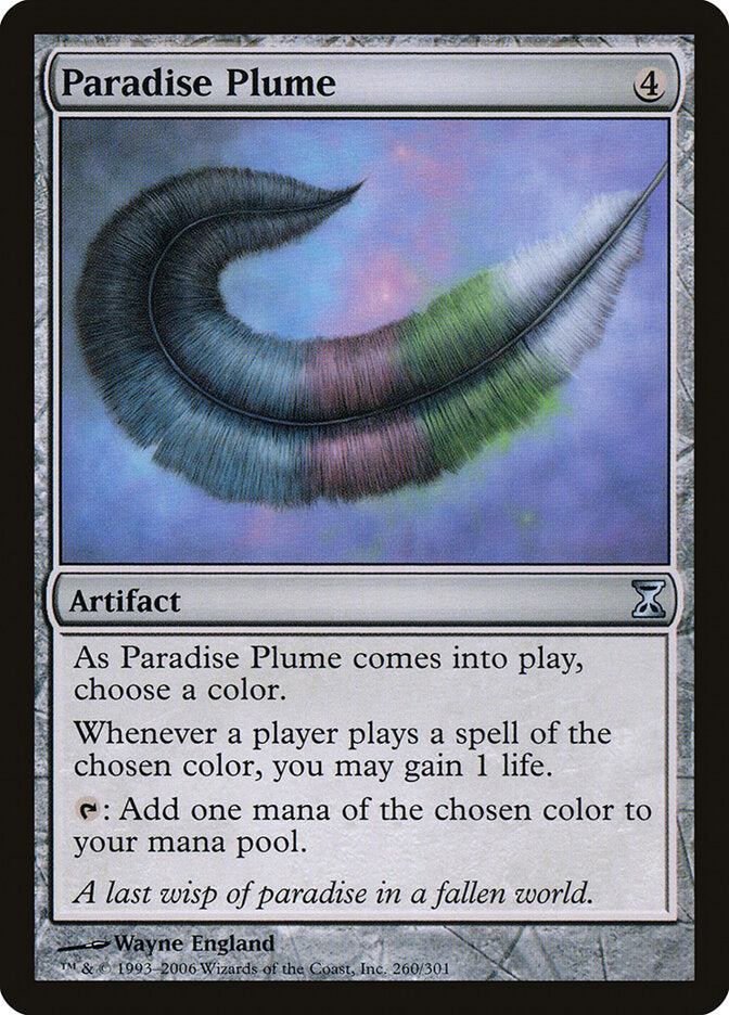 Paradise Plume 260 - Time Spiral MTG card