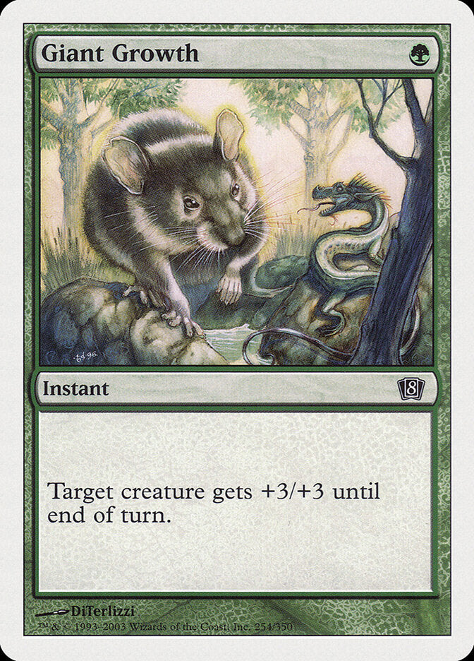 Giant Growth 254 - Eighth Edition MTG card