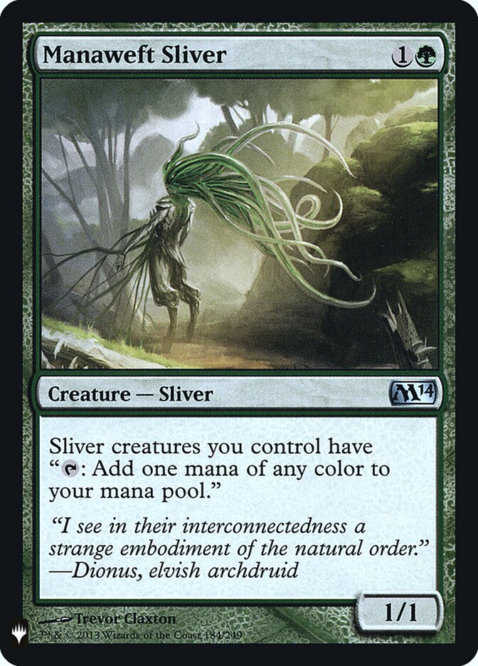Manaweft Sliver M14-184 - The List MTG card