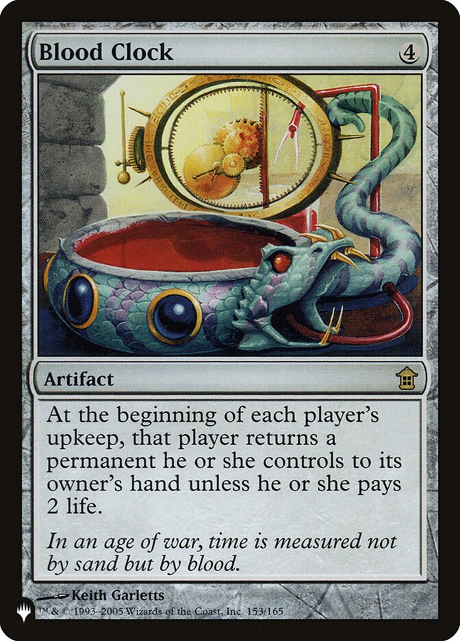 Blood Clock SOK-153 - The List MTG card