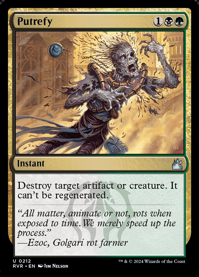 Putrefy 212 - Ravnica Remastered MTG card