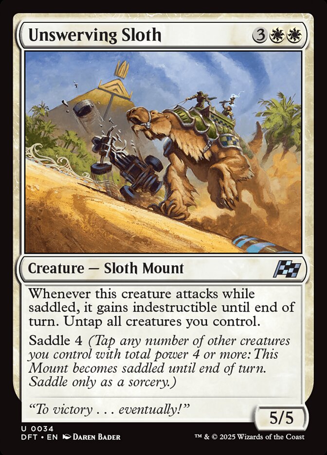 Unswerving Sloth 34 - Aetherdrift MTG card