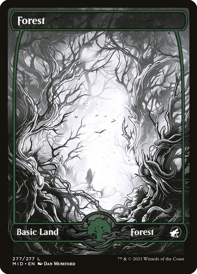 Forest 277 - Innistrad: Midnight Hunt MTG card