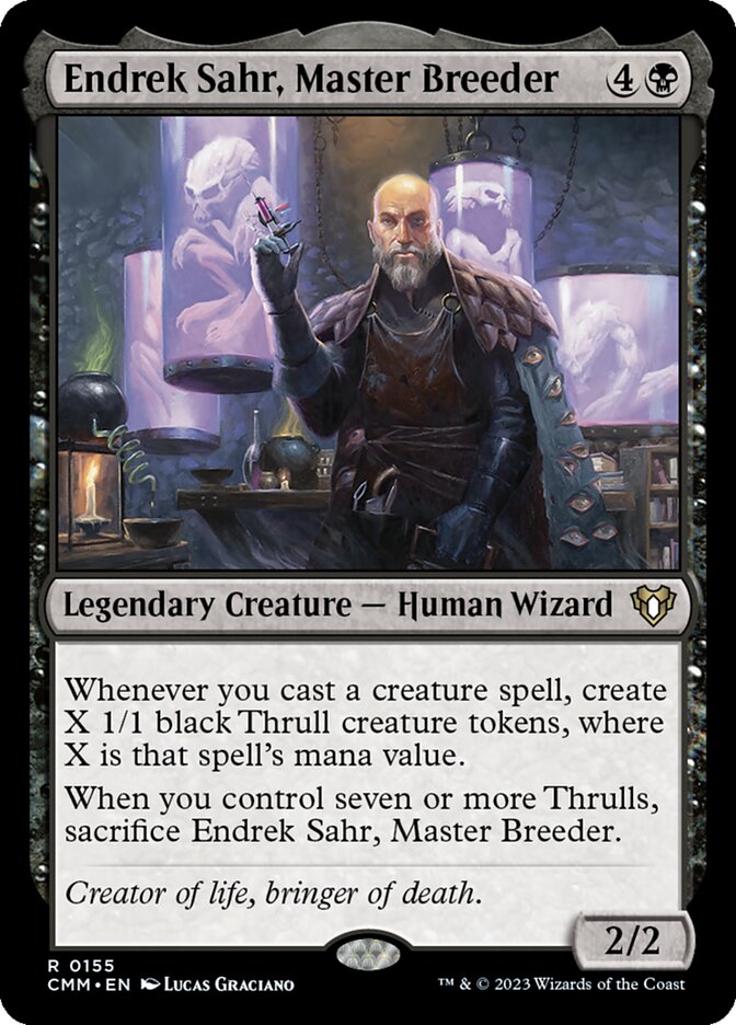 Endrek Sahr, Master Breeder 155 - Commander Masters MTG card
